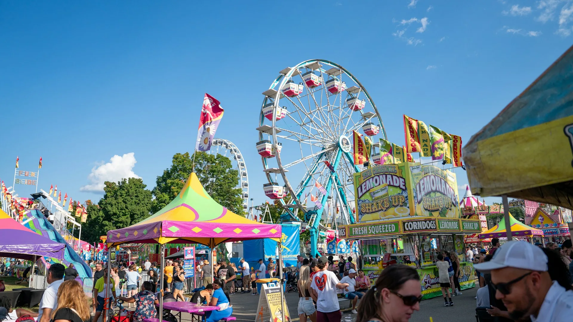 Fair and carnival where Infinity Farm sells handmade products